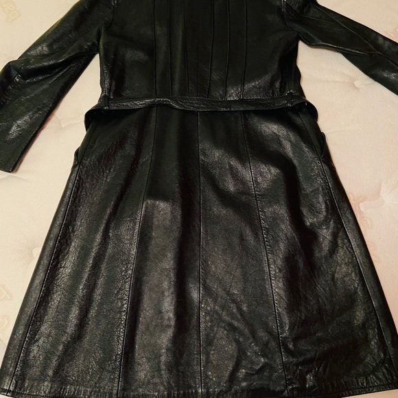 1960’s Black Leather Coat - Picture 5 of 11